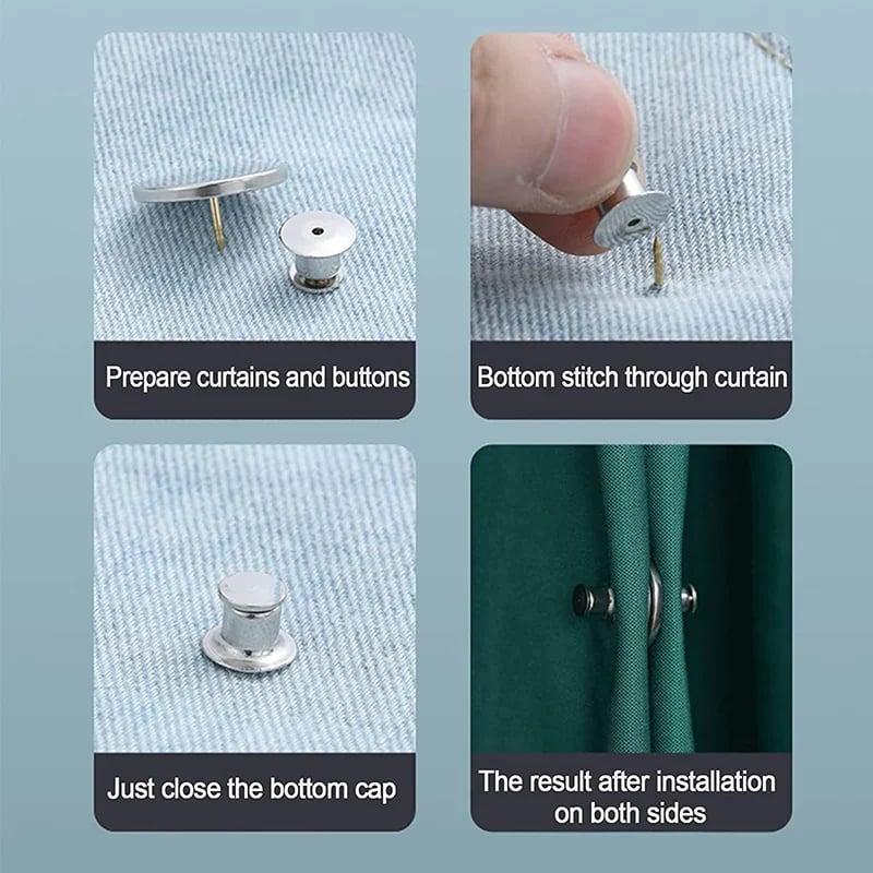 MagniClip™ Clip Curtains Effortlessly
