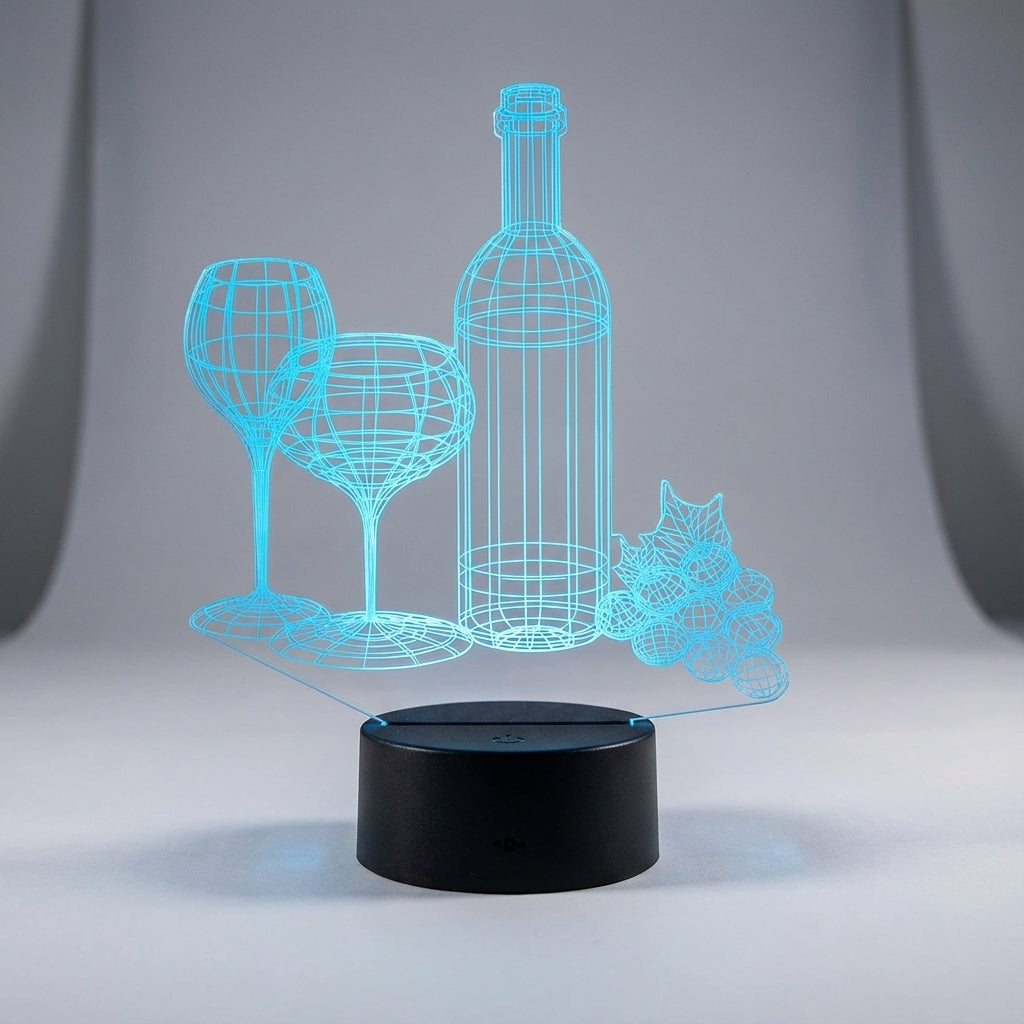 3D Illusion Table Lamp – NoirGlow