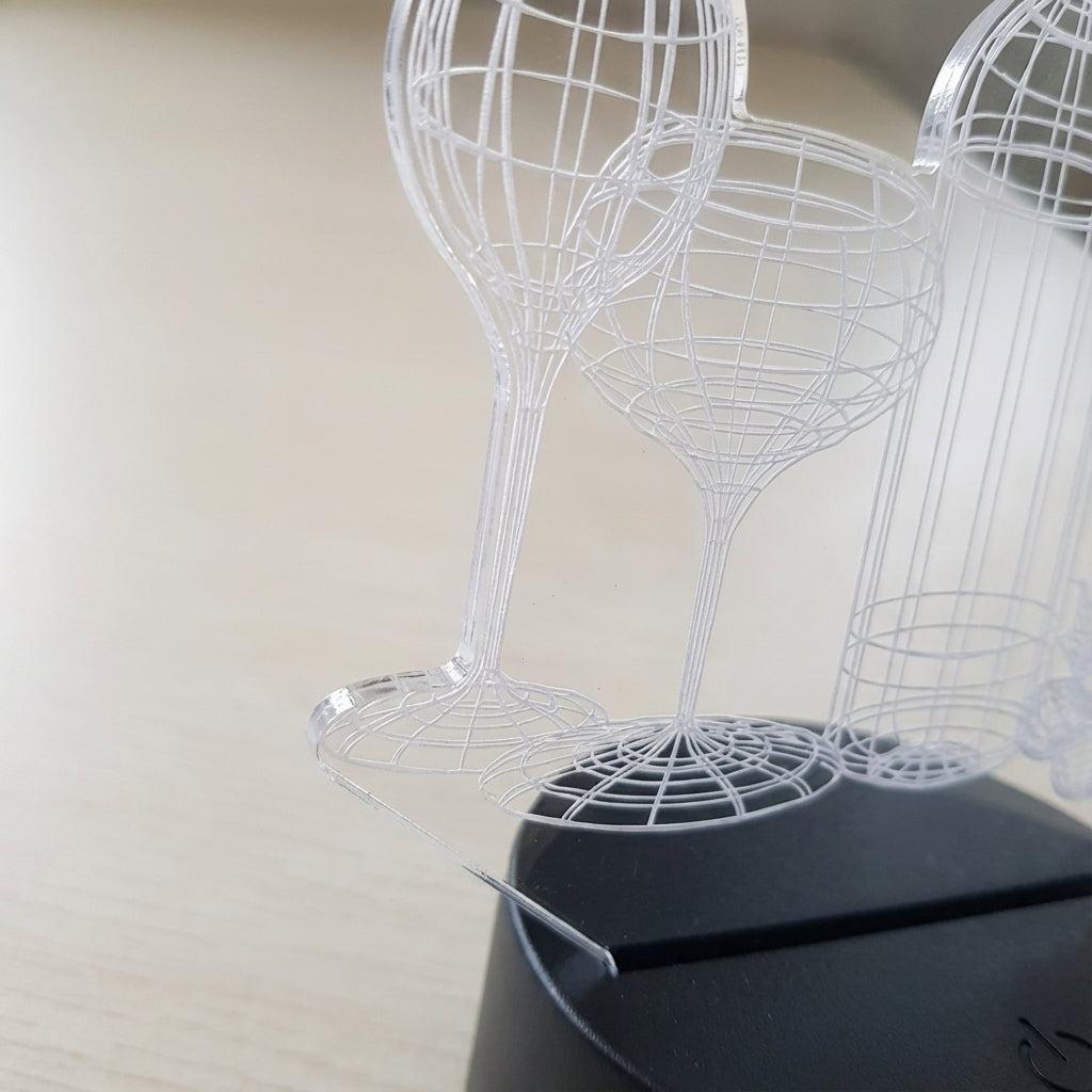 3D Illusion Table Lamp – NoirGlow