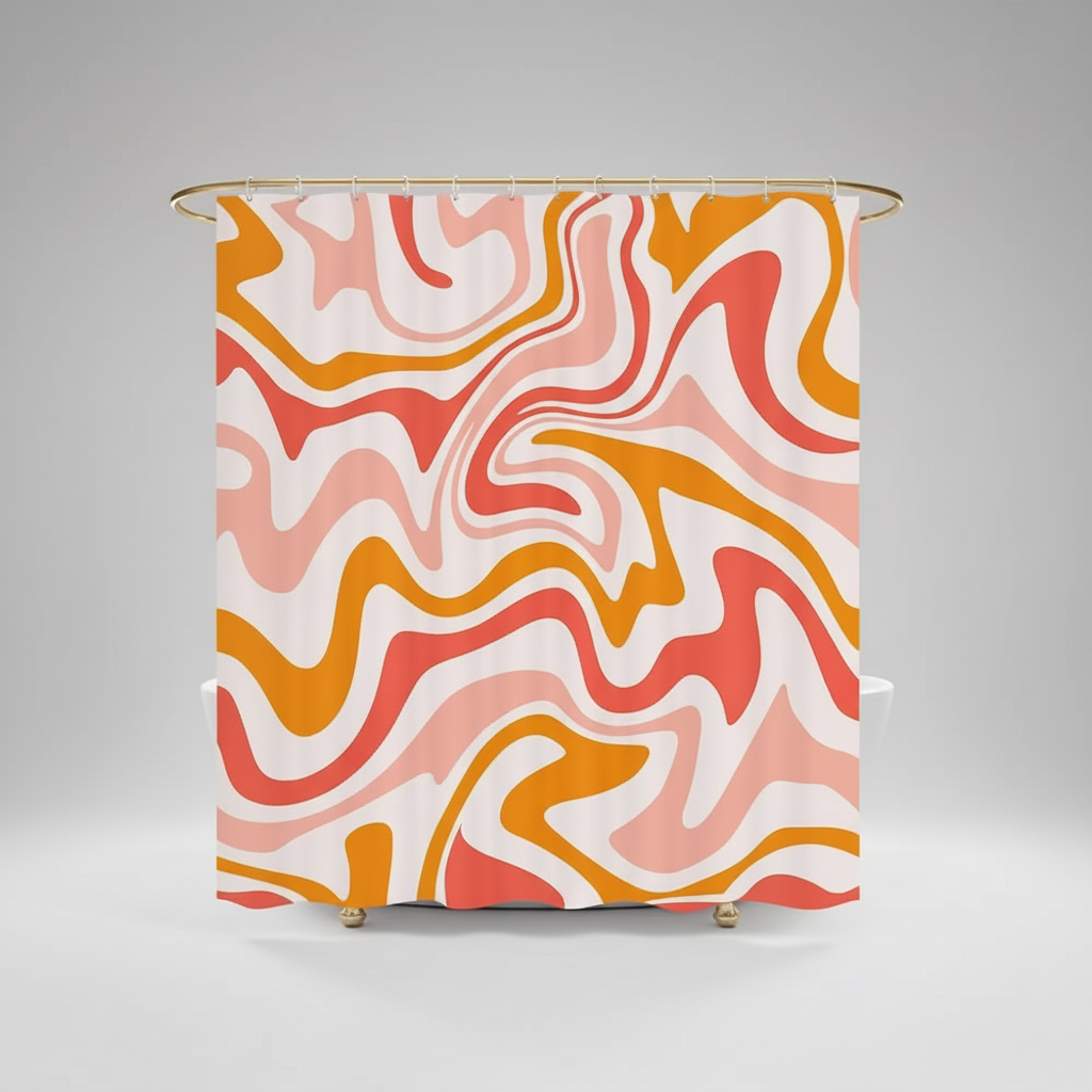 70s Retro Spiral Pattern - BohoWave