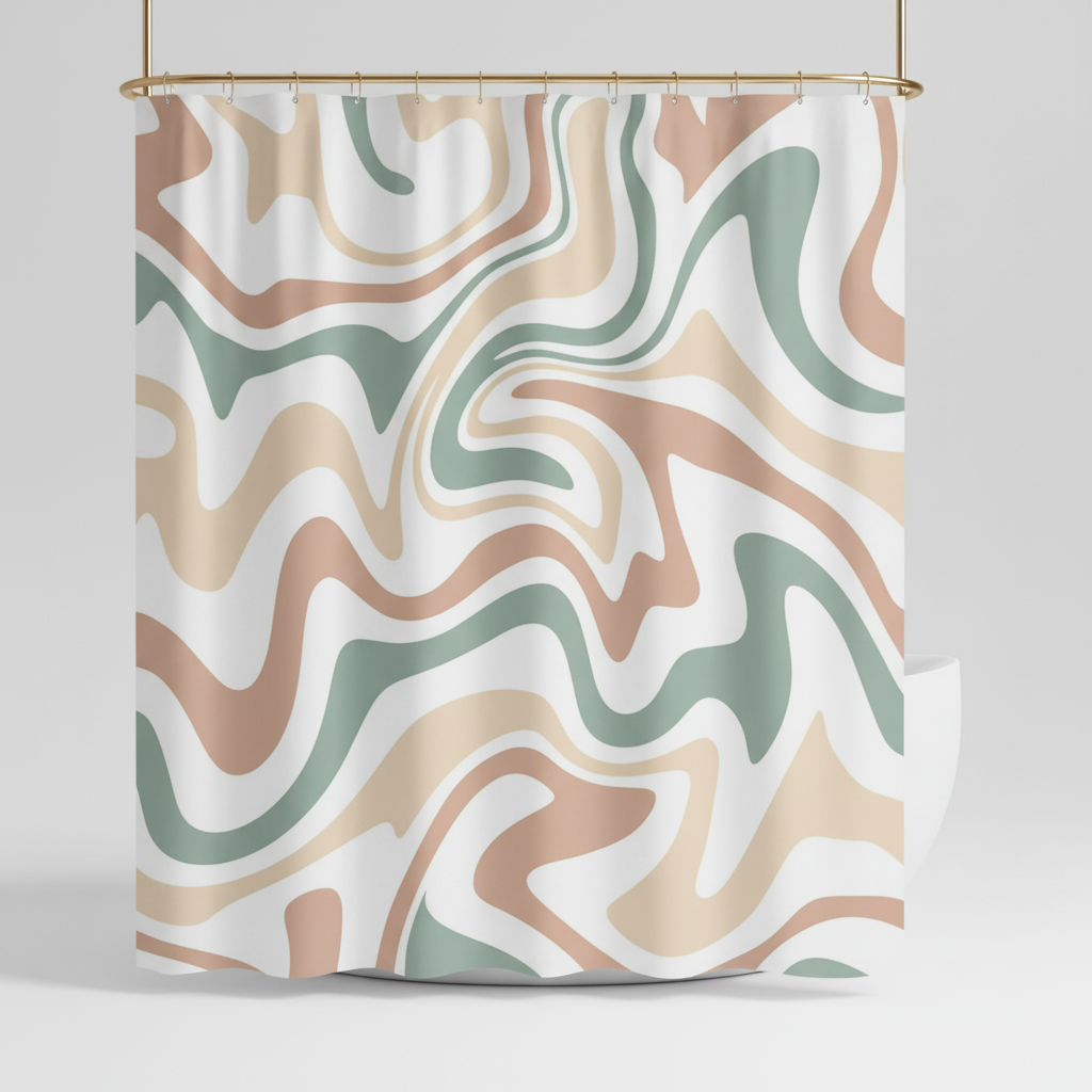 70s Retro Spiral Pattern - BohoWave