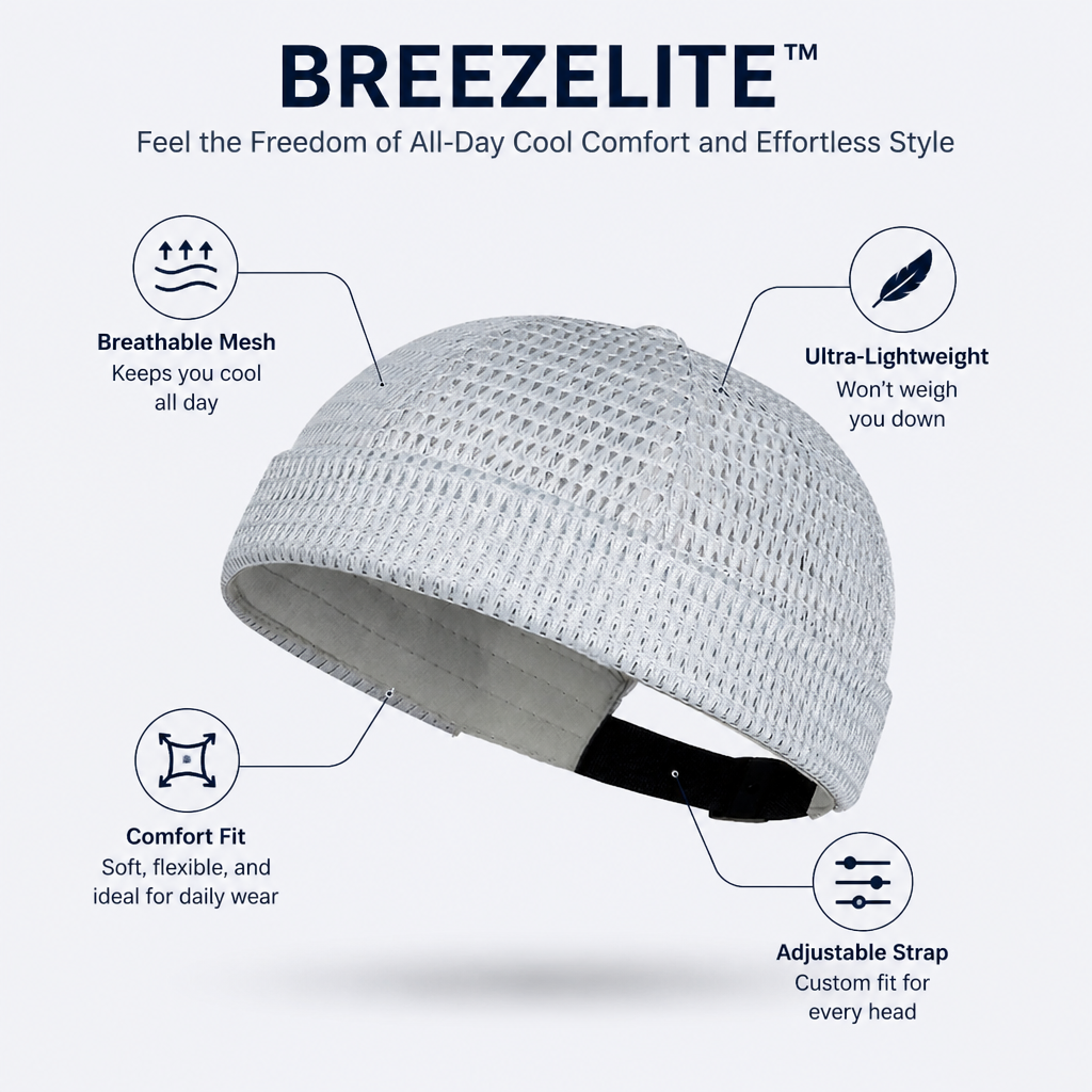 BreezeLite™ — Feel the Freedom of All-Day Cool Comfort and Effortless Style