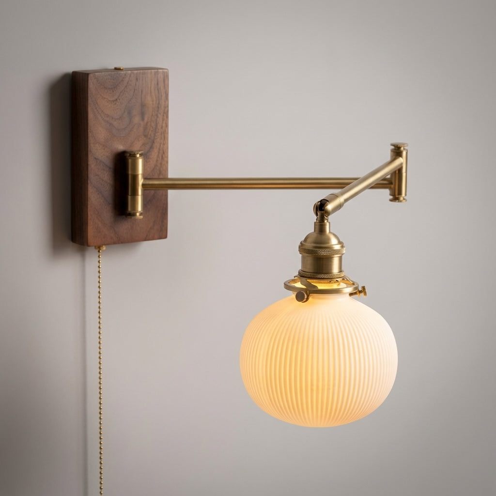 Adjustable wall lamp with swivel arm – Brillora