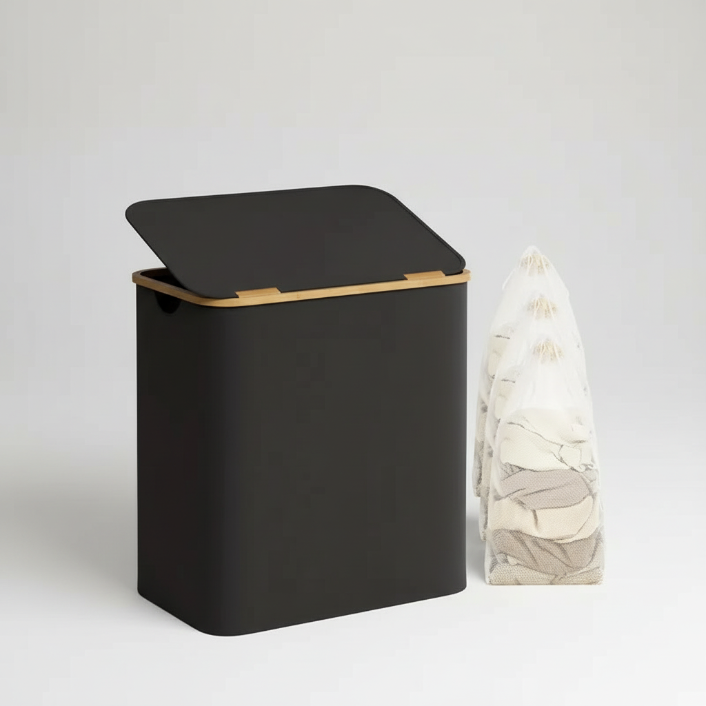 Breathable Textile Laundry Basket - FreshFold