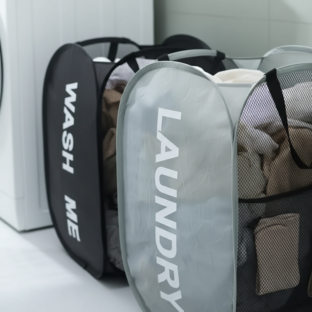 Collapsible Mesh Laundry Basket - MeshCarry