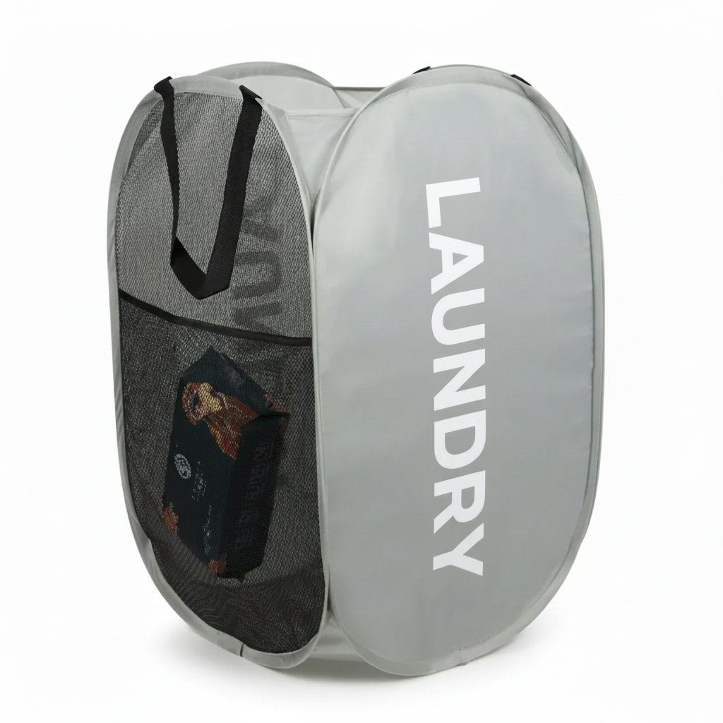 Collapsible Mesh Laundry Basket - MeshCarry