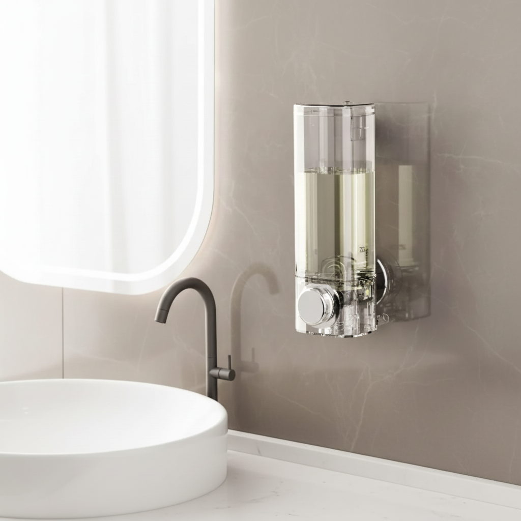 Bore-free suction cup dispenser - Soapora