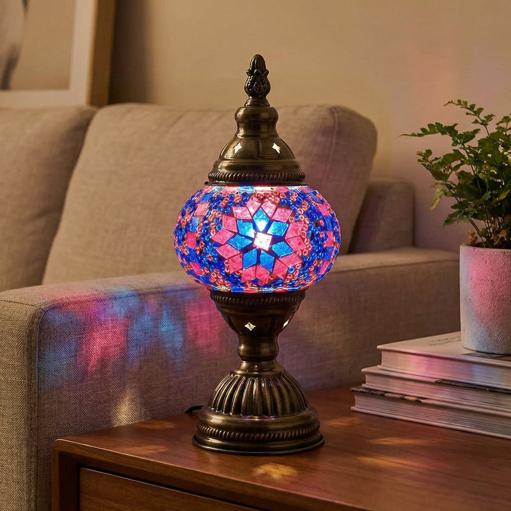 Colorful Mosaic Table Lamp - Mosaicara