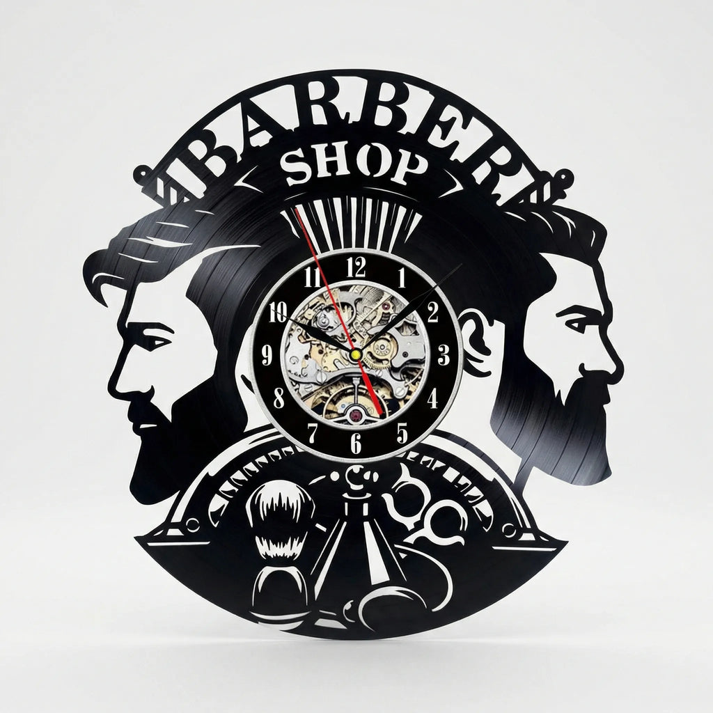 Decorative Barber Wall Clock - BarbelloTime