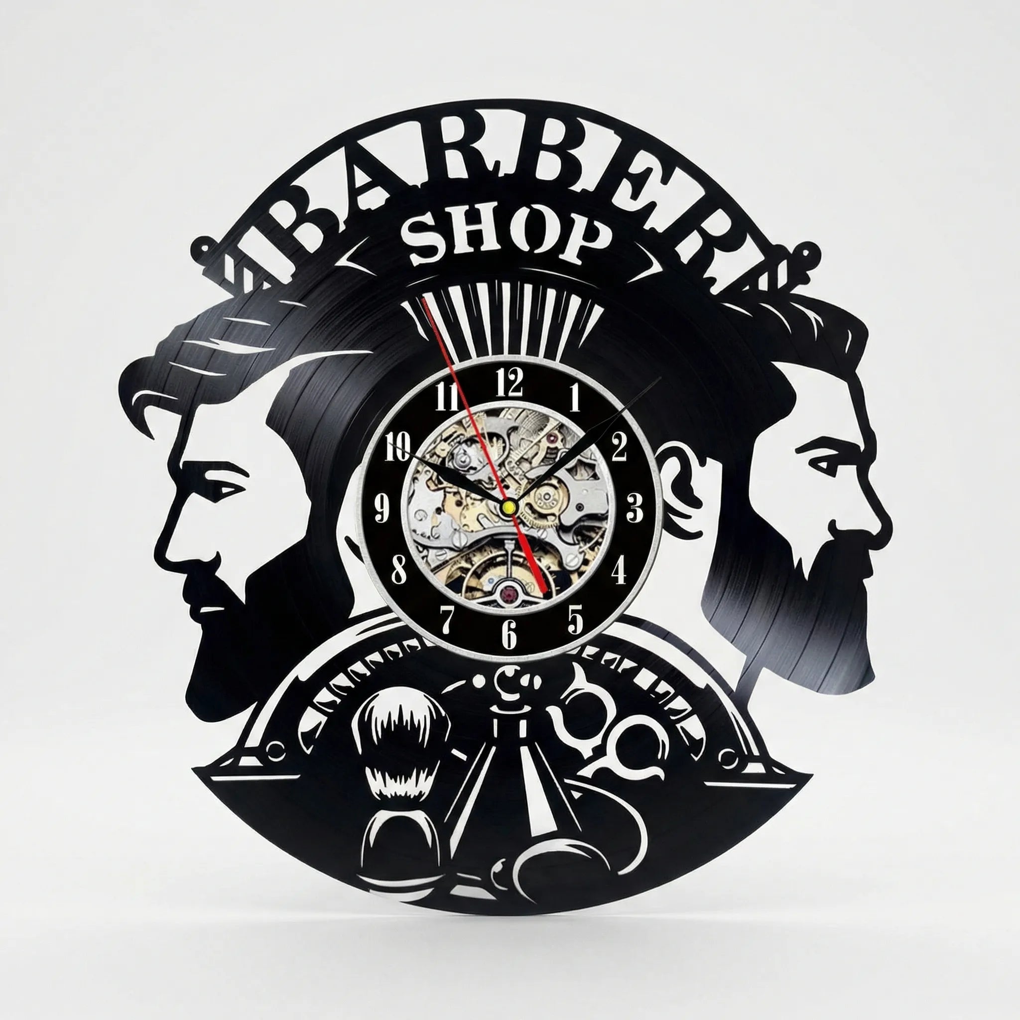 Decorative Barber Wall Clock - BarbelloTime
