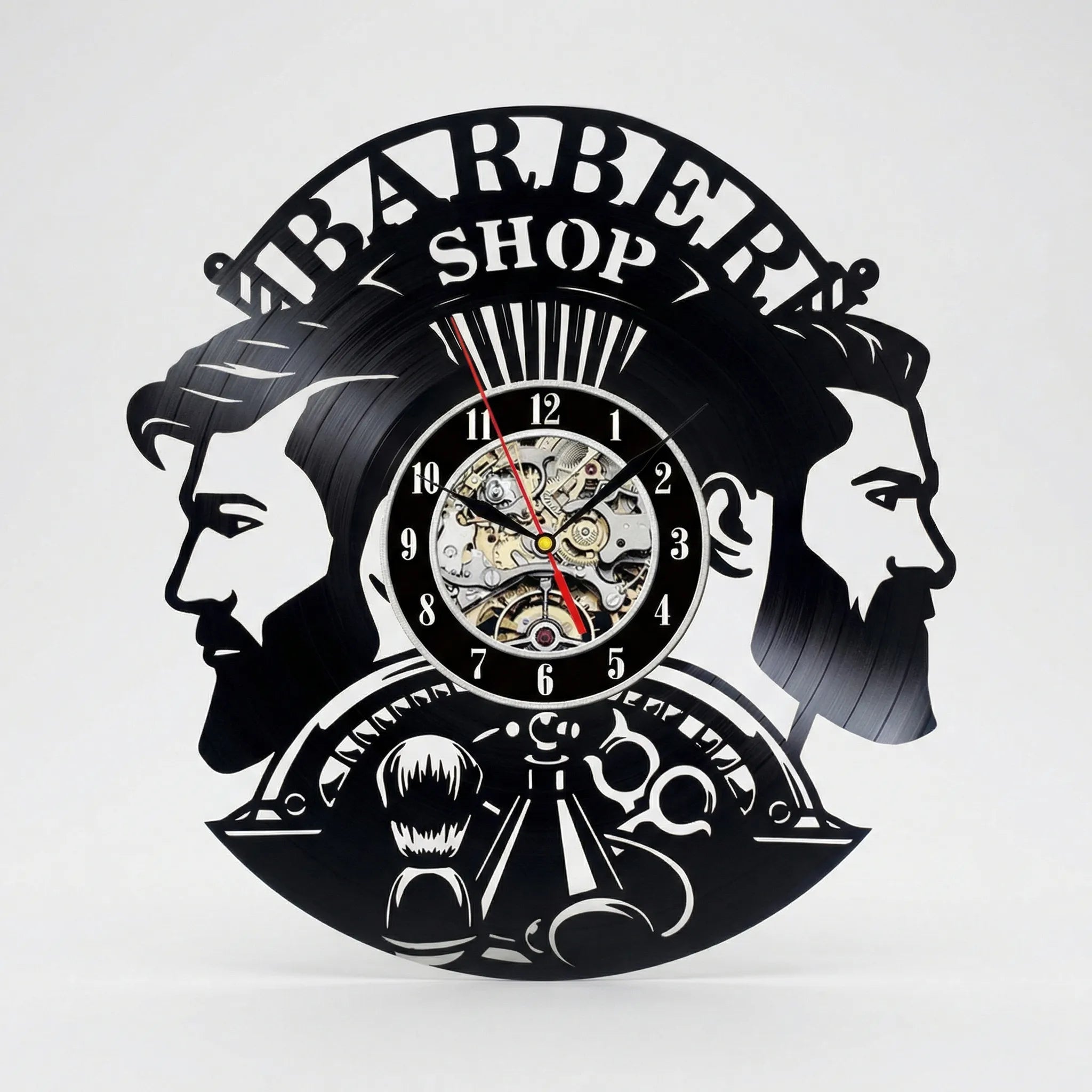 Decorative Barber Wall Clock - BarbelloTime