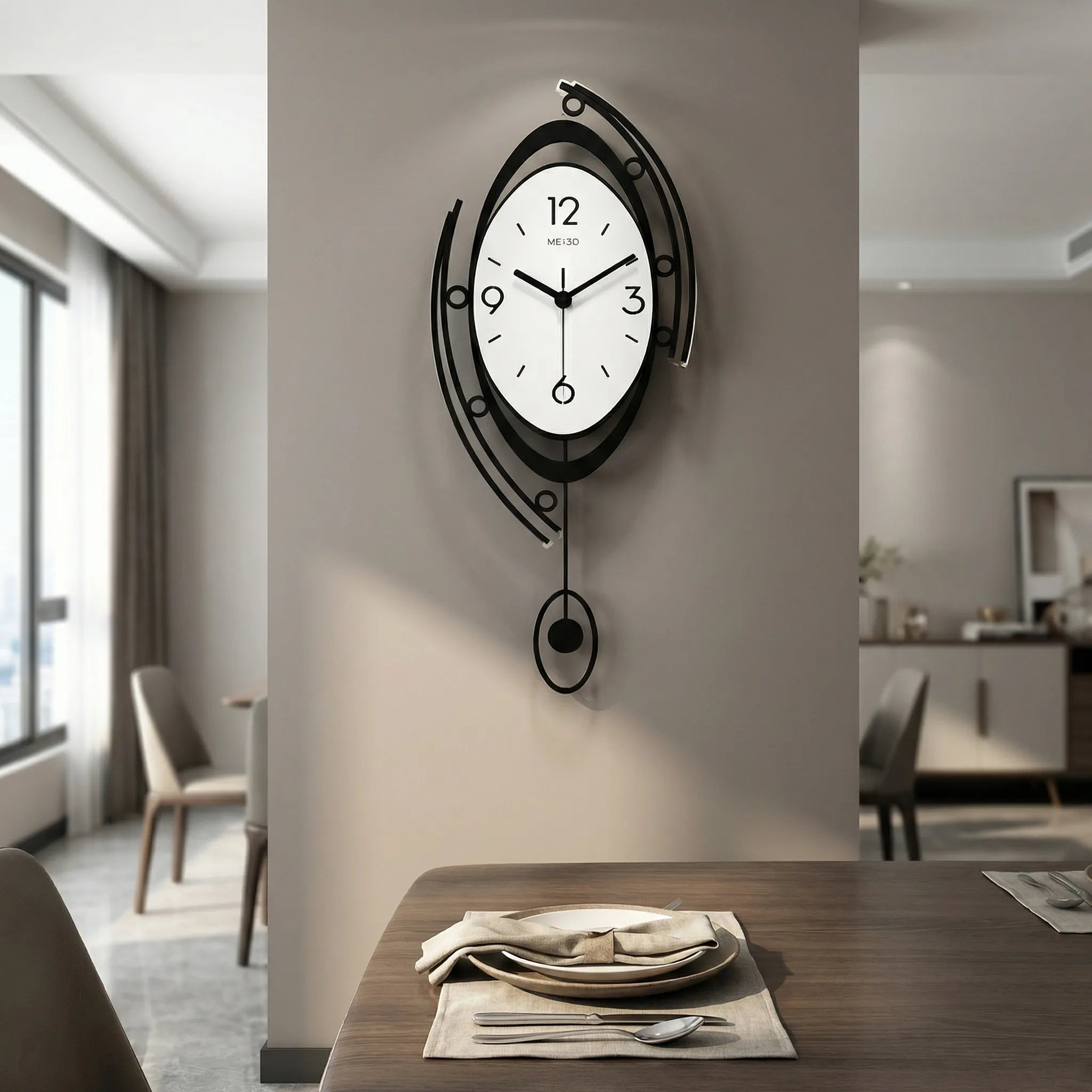 Decorative Pendulum Wall Clock - Vynova