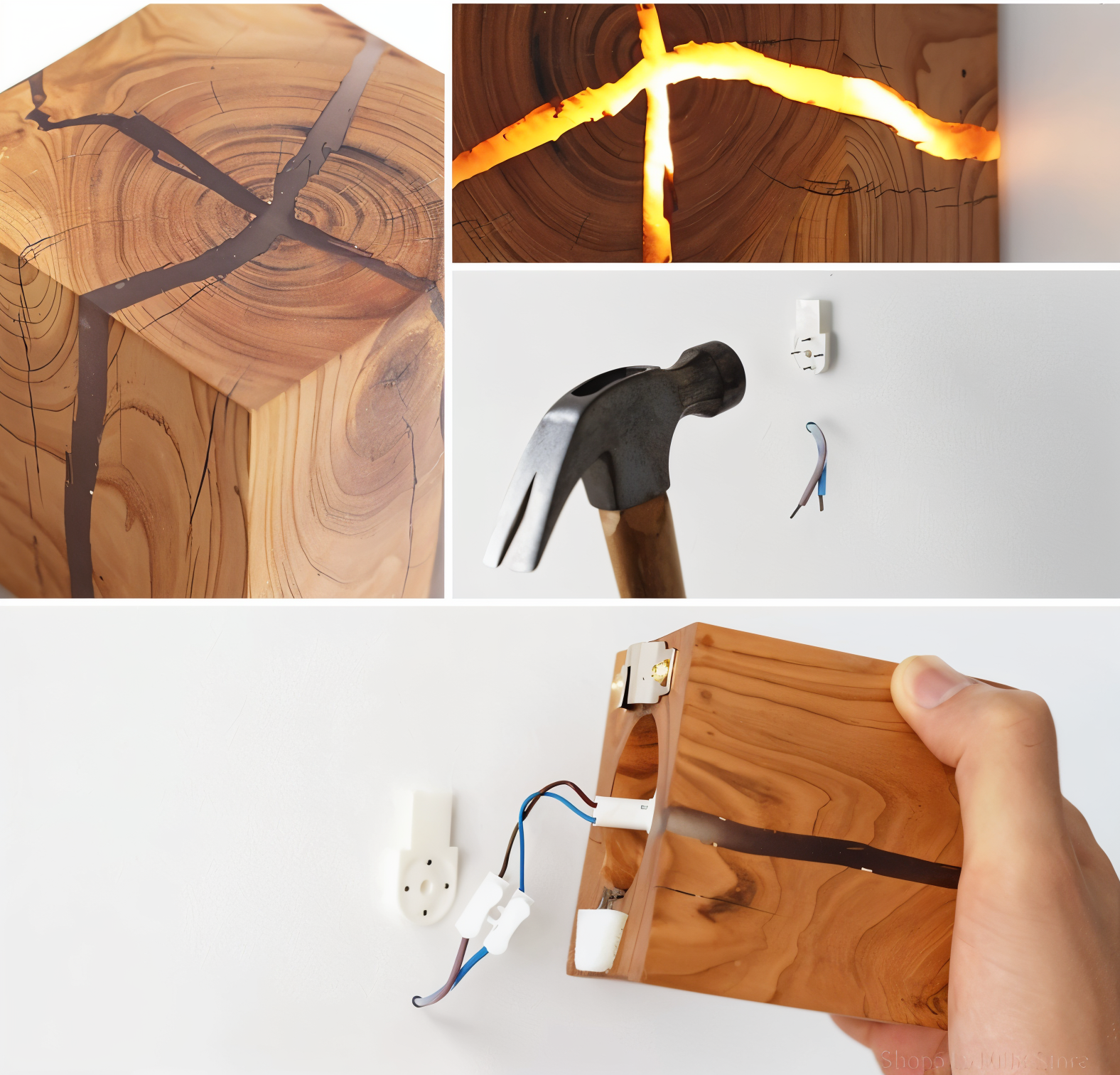 Decorative cube wall light – Solique
