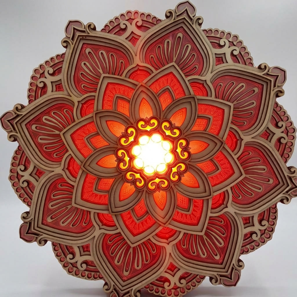 Decorative wall mandala lamp – Mandarise