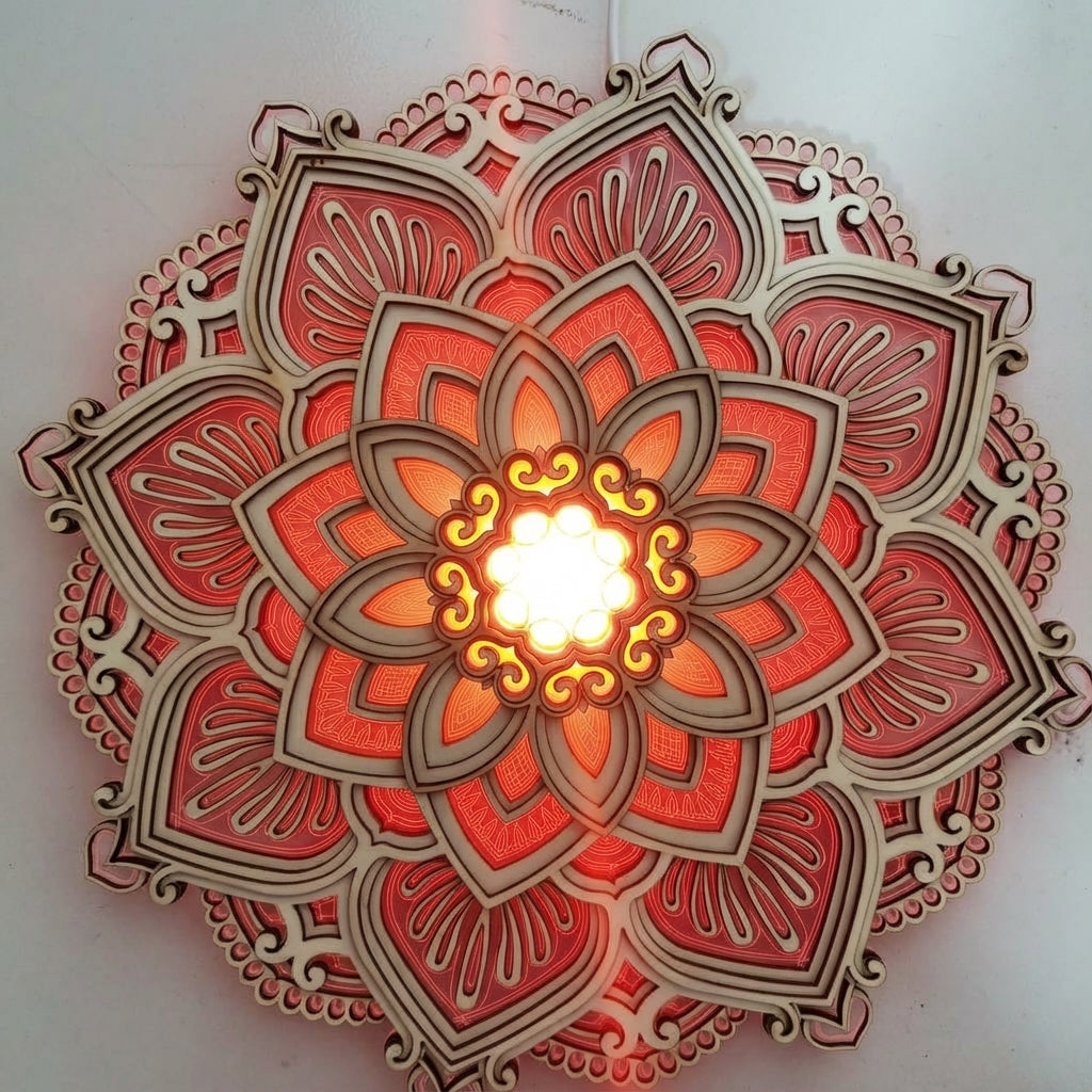 Decorative wall mandala lamp – Mandarise