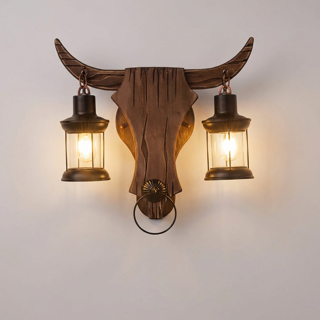Double Lantern Wall Fixture - Antiquorix