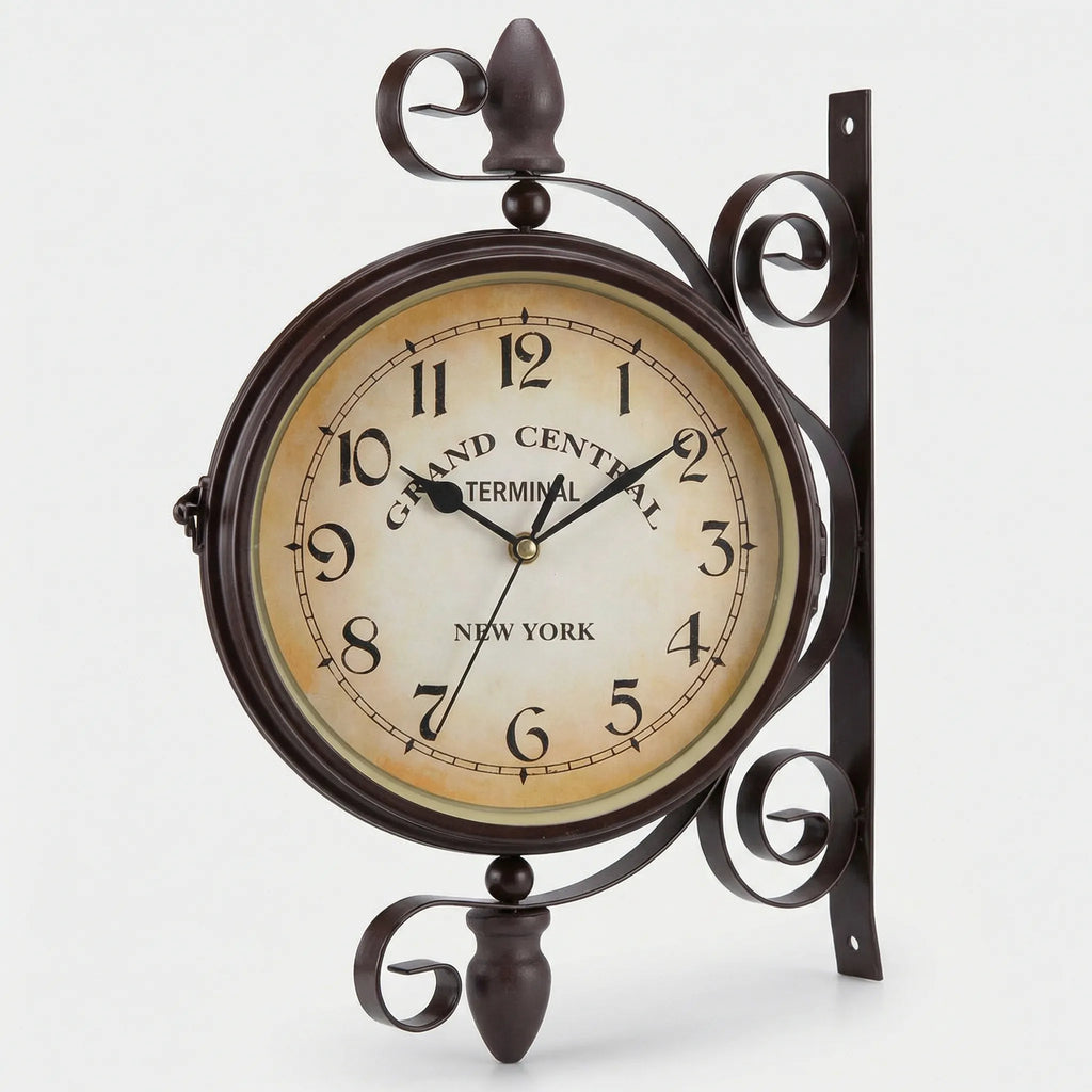 Double Sided Wall Clock - ChronoVine