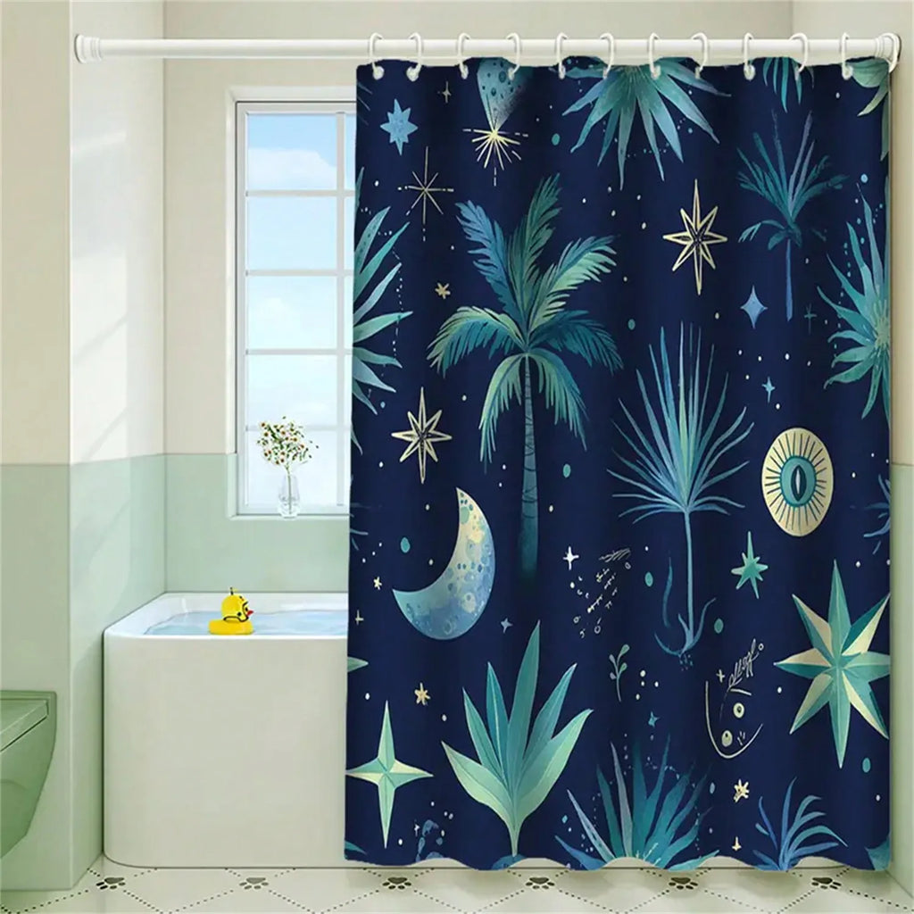 Shower Curtain Made of Soft Fabric - StarPalmia