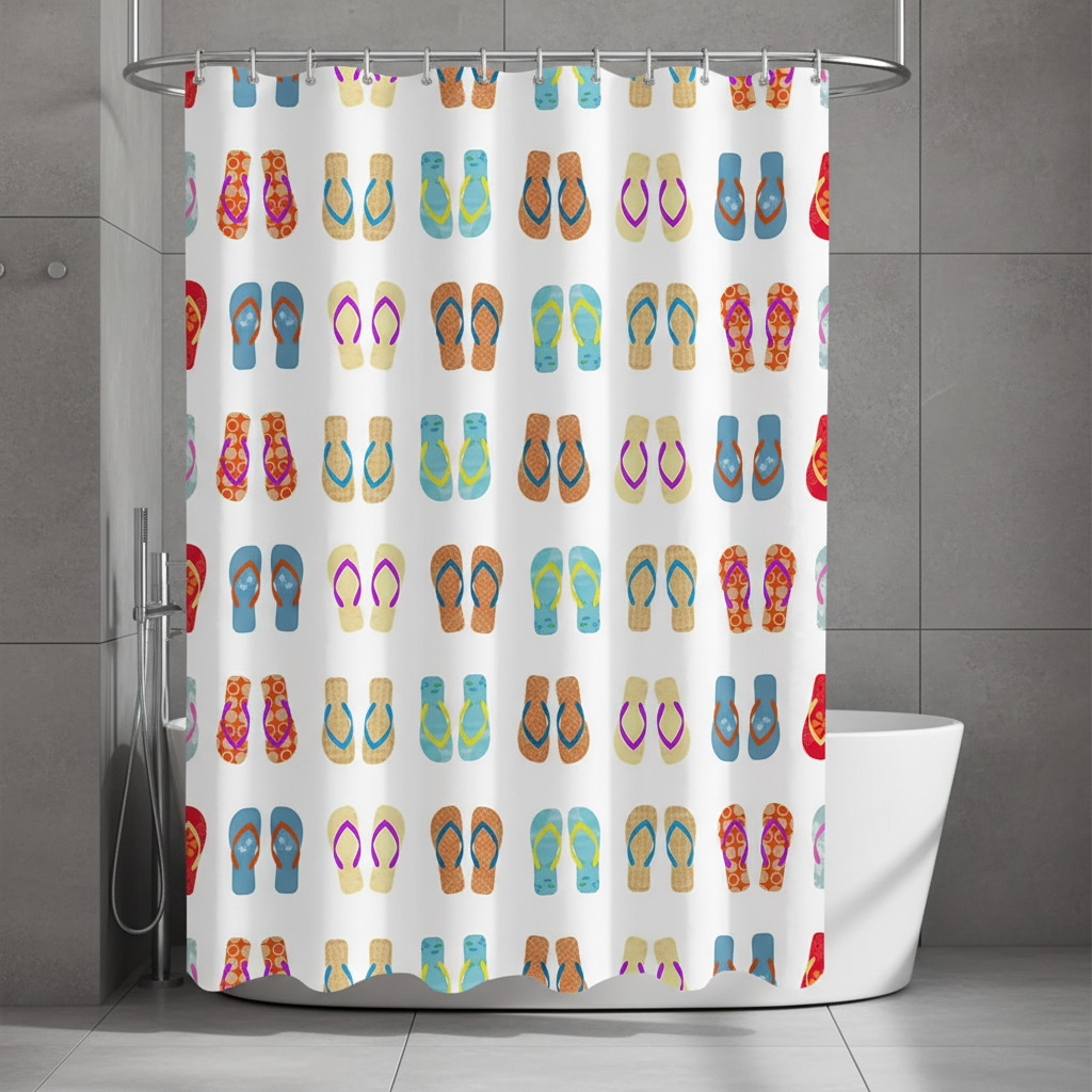 Colorful shower curtain - FlipFrost