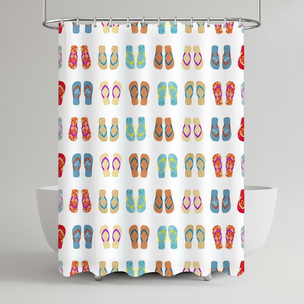Colorful shower curtain - FlipFrost