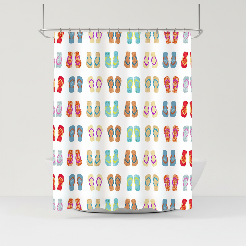 Colorful shower curtain - FlipFrost