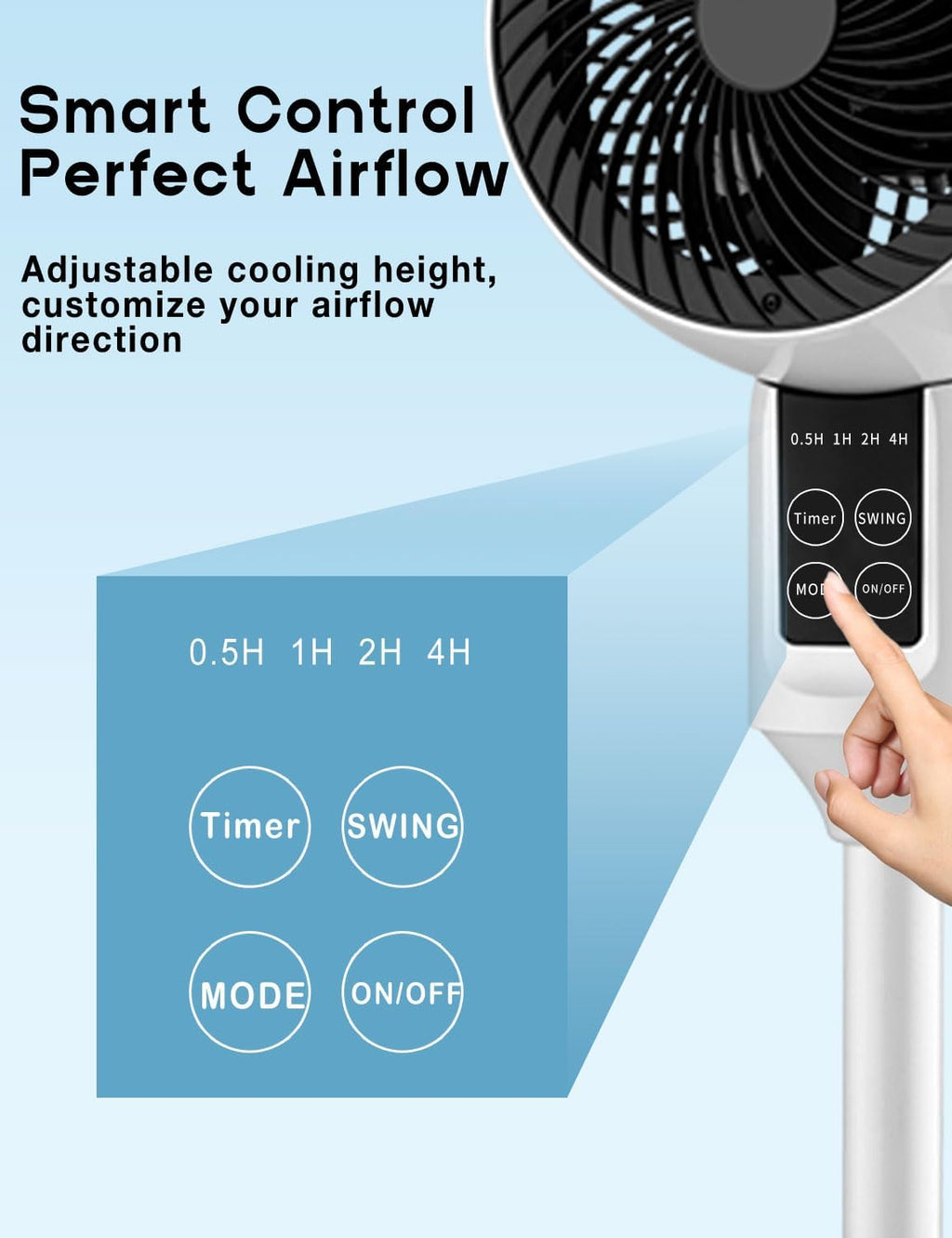 Flexible, modern room air circulator - Circuliq