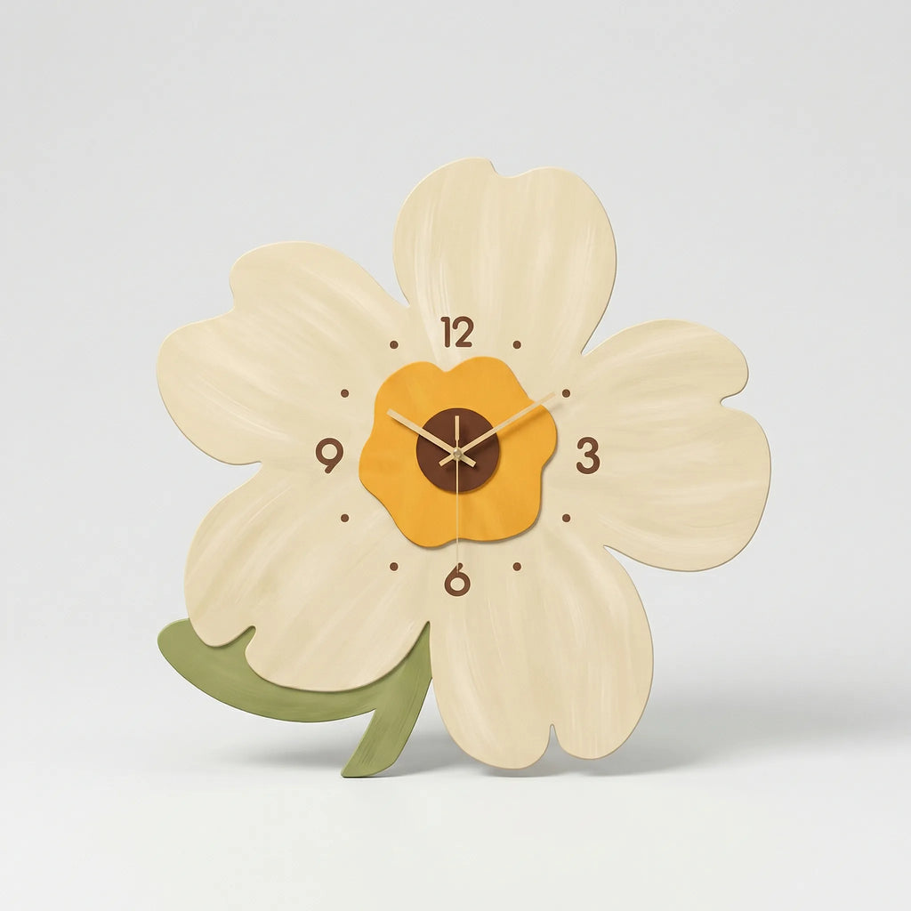 Flower Shaped Wall Clock - Florielle