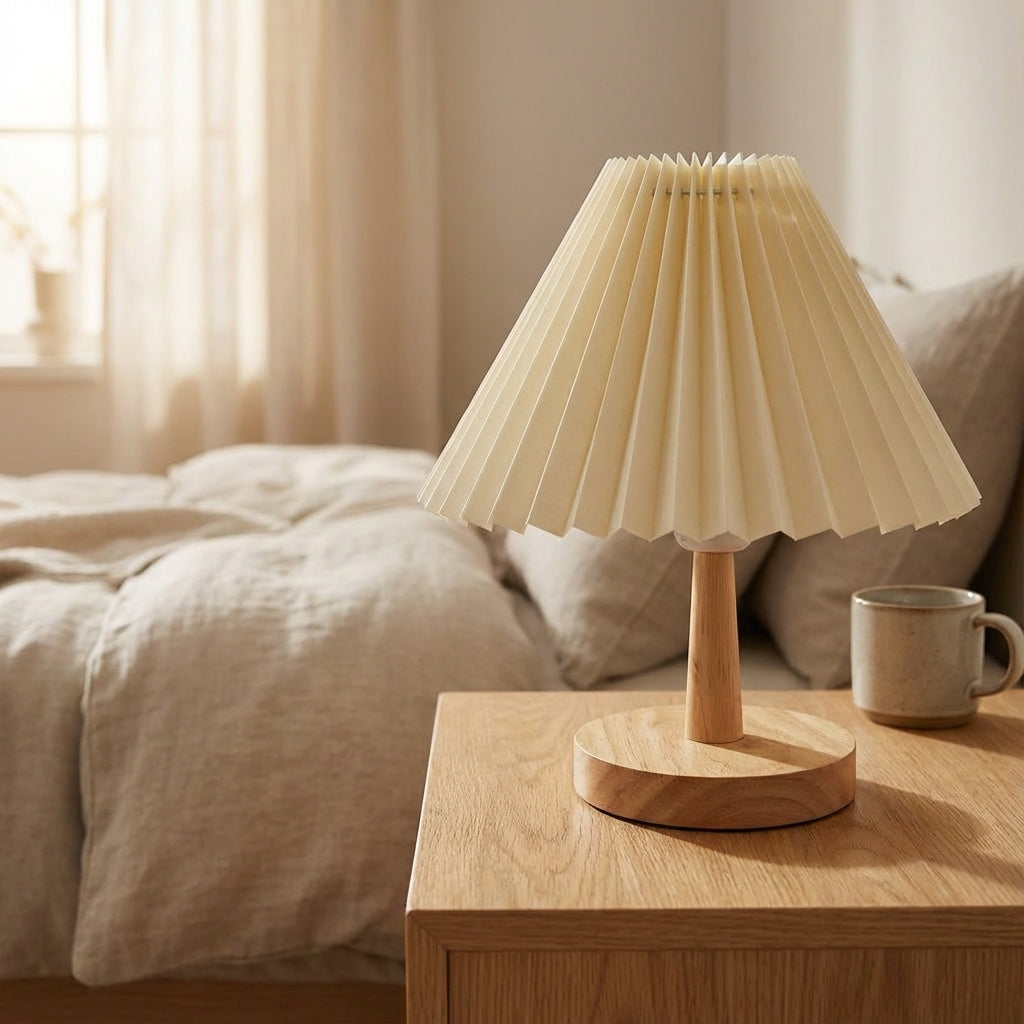 Foldable Pleated Table Lamp – Flarozi