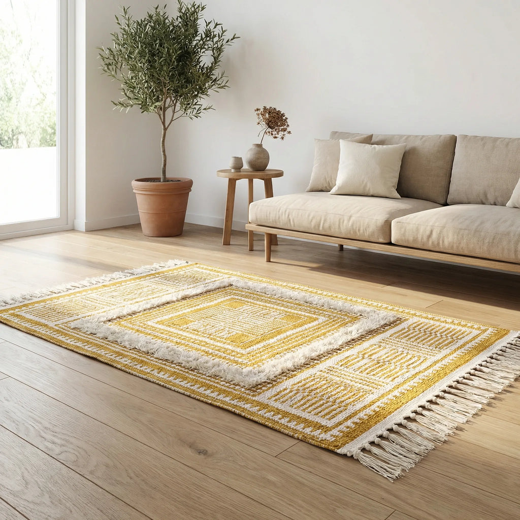 Fringed Bohemian Area Rug - Bohemora