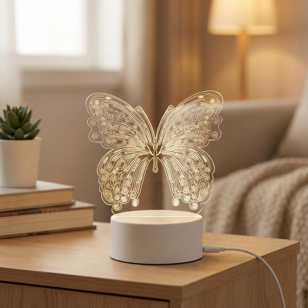 Geometric Butterfly Table Lamp – Novabutter