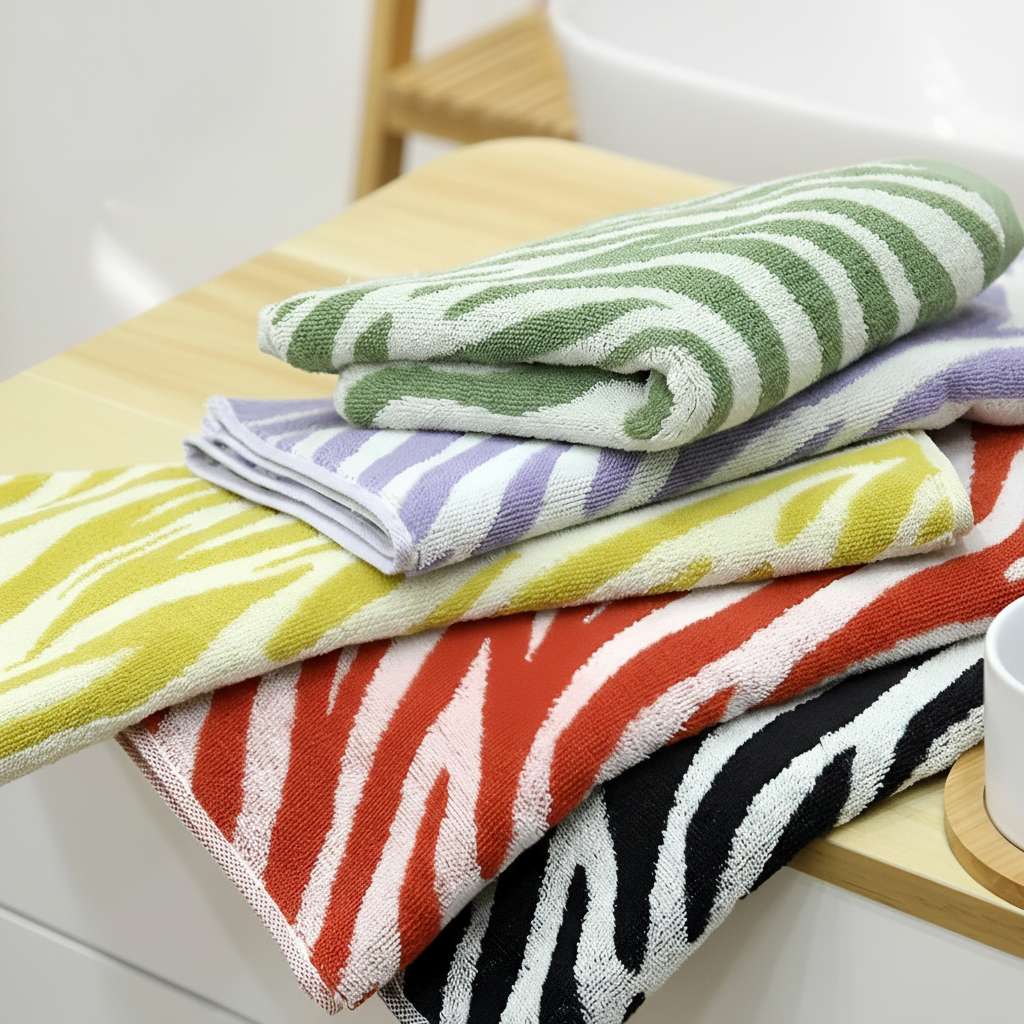 Striped cotton towel - TigerTowel