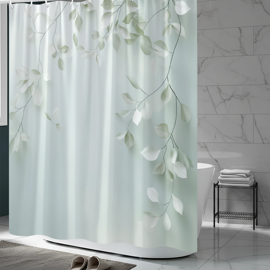Woven Polyester Shower Curtain - Calmweave