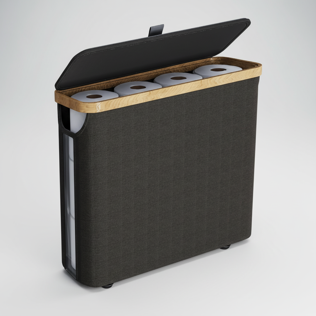 Large Capacity Toilet Paper Box - RollKeeper