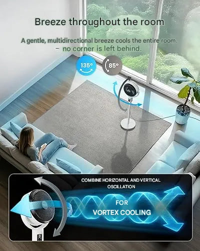 Height-Adjustable Modern Table Fan - Breeziq