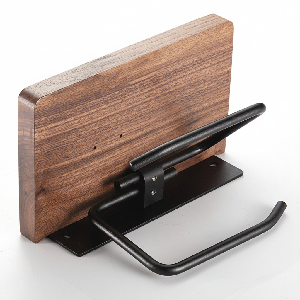 Industrial Metal Paper Holder - WoodlyKeep