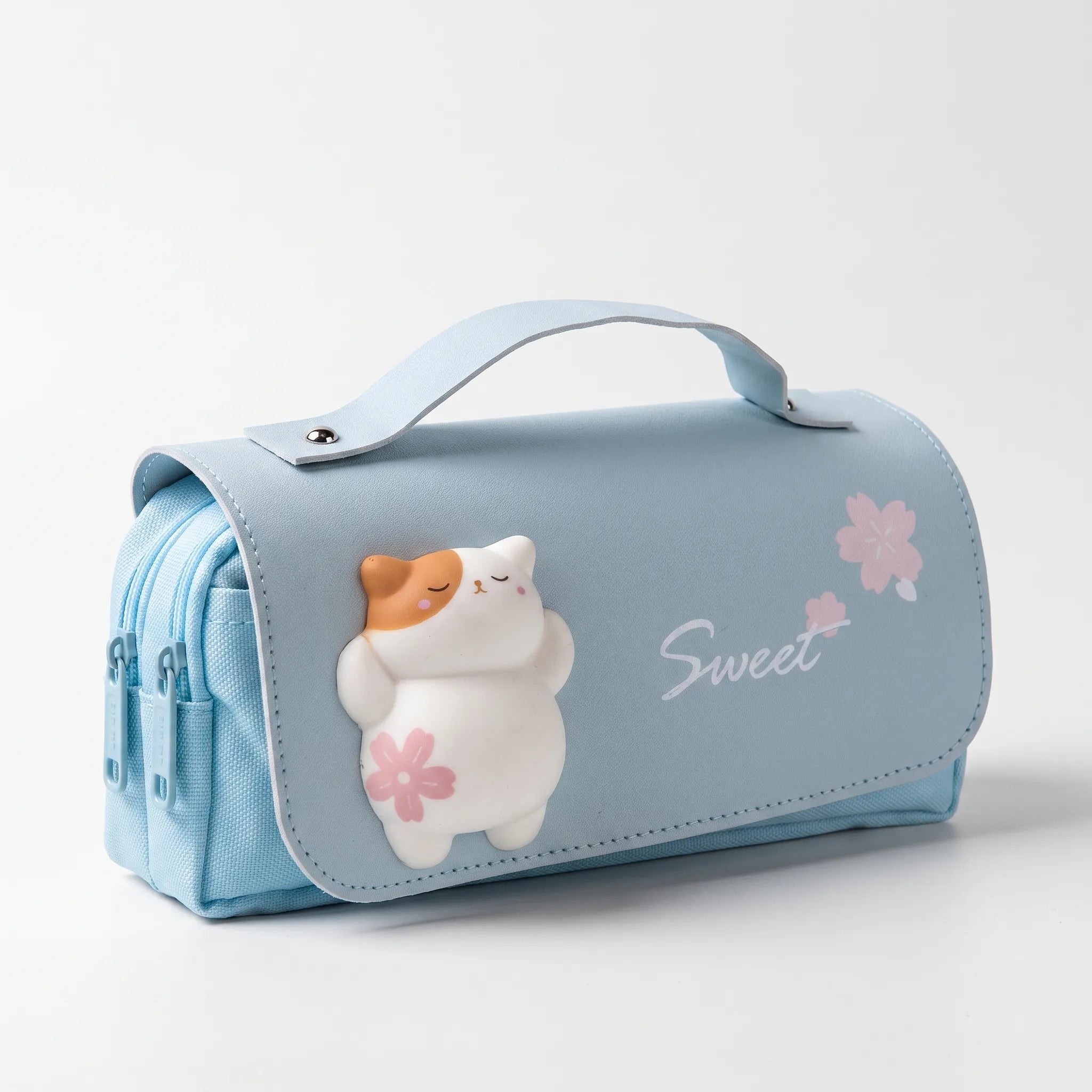 Kawaii Dual Zipper Pencil Case - Fidgetfold