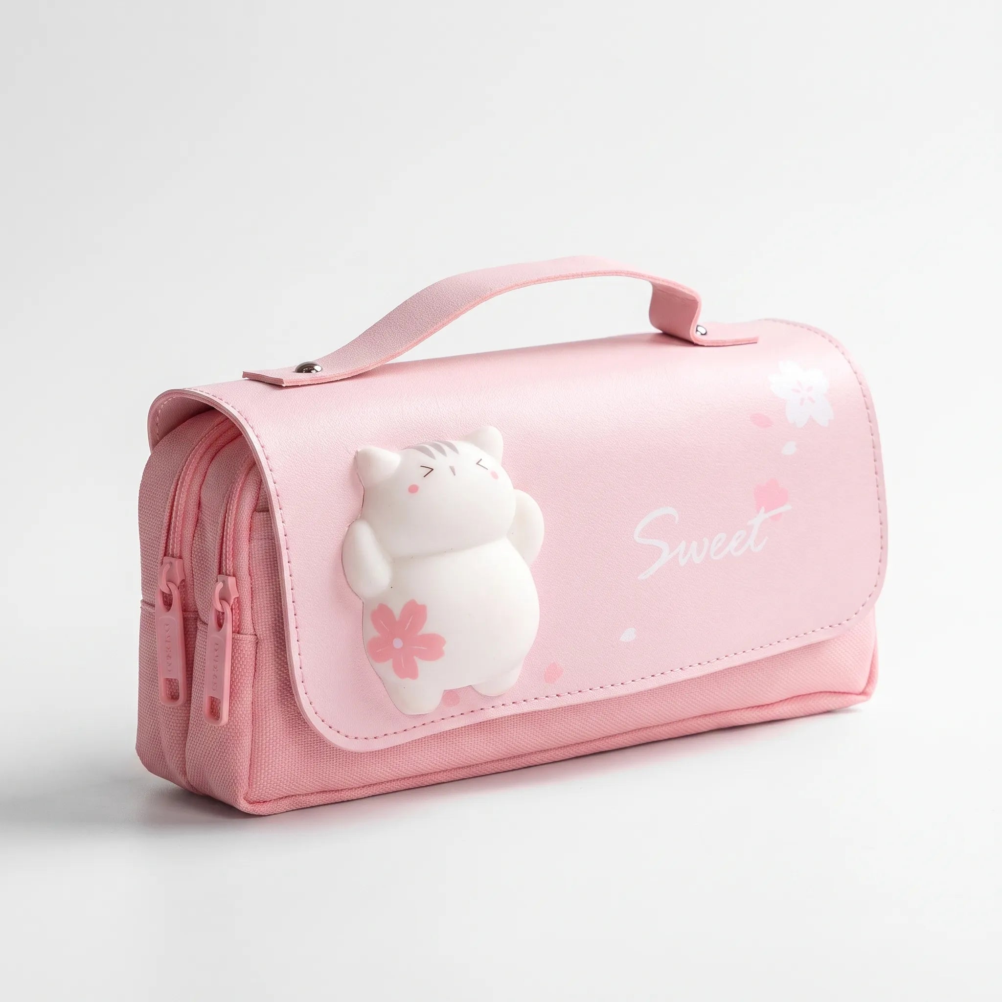 Kawaii Dual Zipper Pencil Case - Fidgetfold