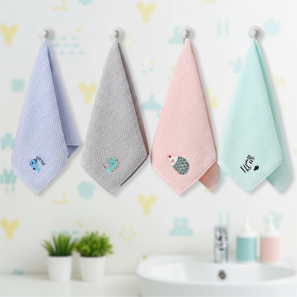 Kids' towels in various colors - KidsTowelSet