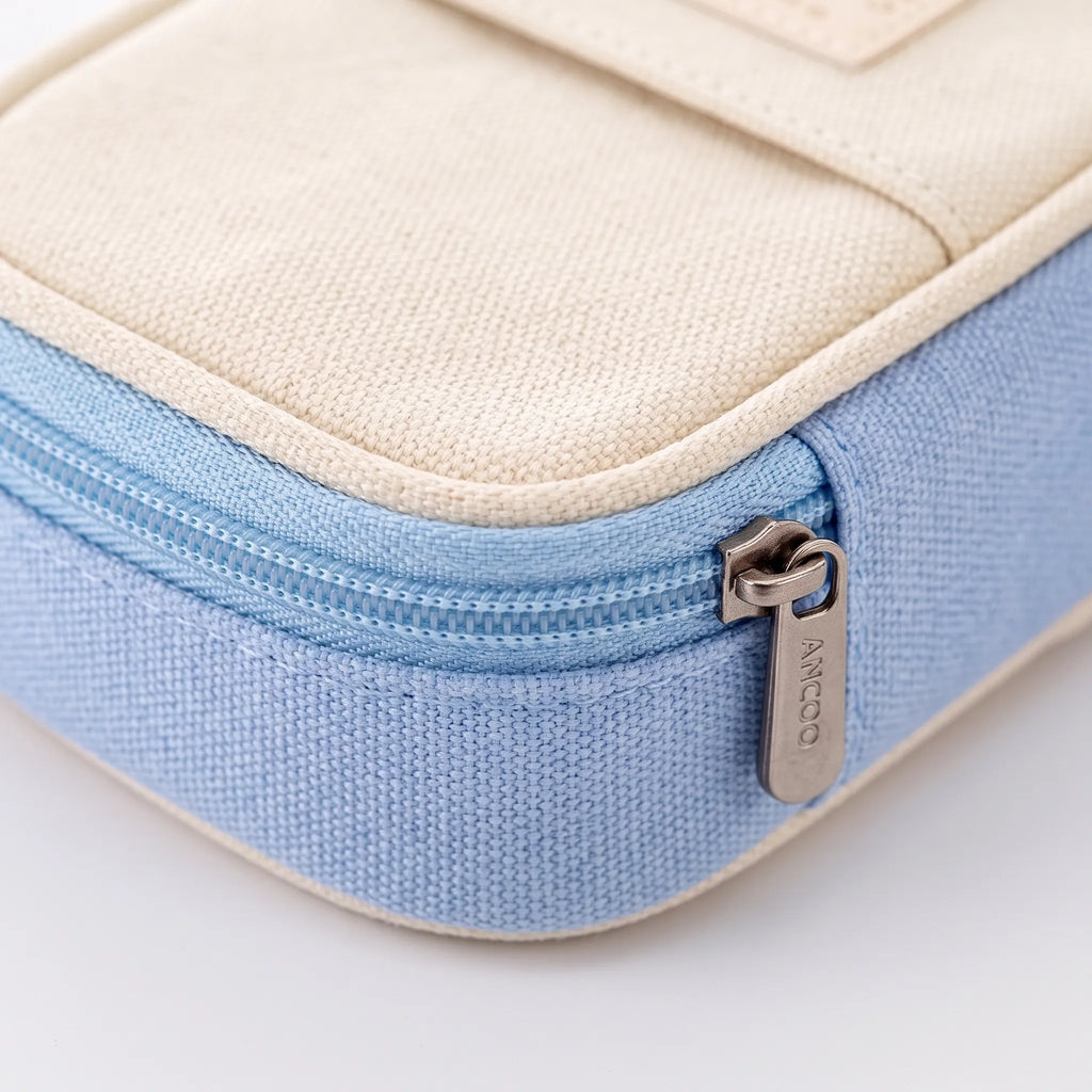 Large Capacity Double-Layer Stationery Pouch - Deskari