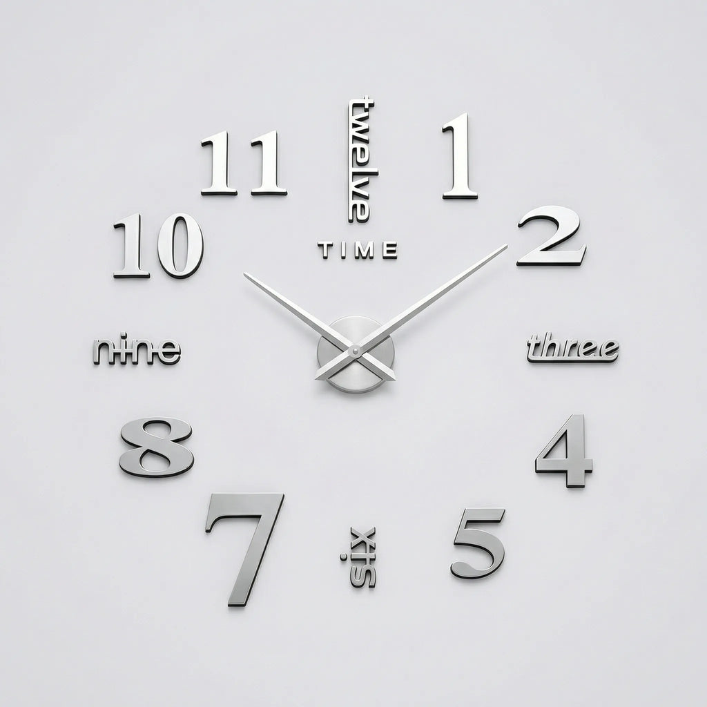 Large Decorative Wall Clock - ReflectaLux