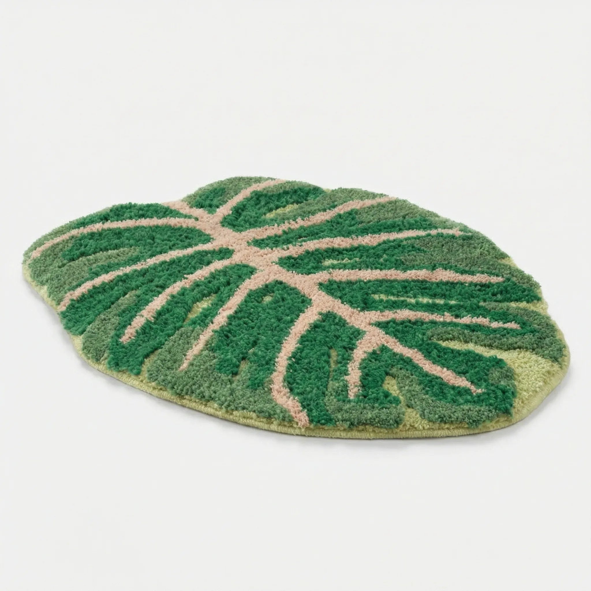 Leaf Shaped Decorative Rug - Verdelleaf