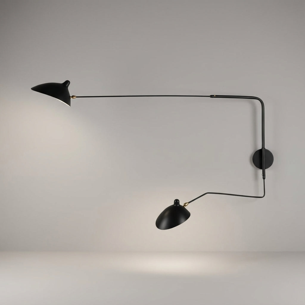 Range of motion — pivot wall-mounted faucet: lever arm