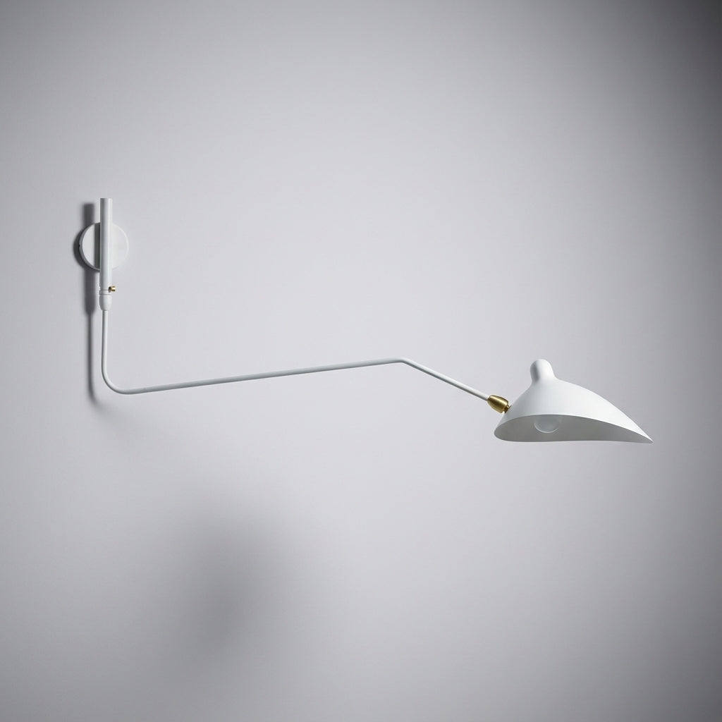 Range of motion — pivot wall-mounted faucet: lever arm