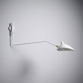 Range of motion — pivot wall-mounted faucet: lever arm