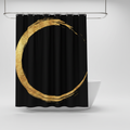 Luxurious Gold Print Shower Curtain - AureoRing