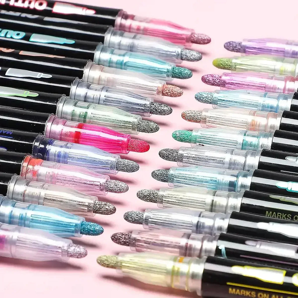 Metallic Outline Art Pens - Chromara