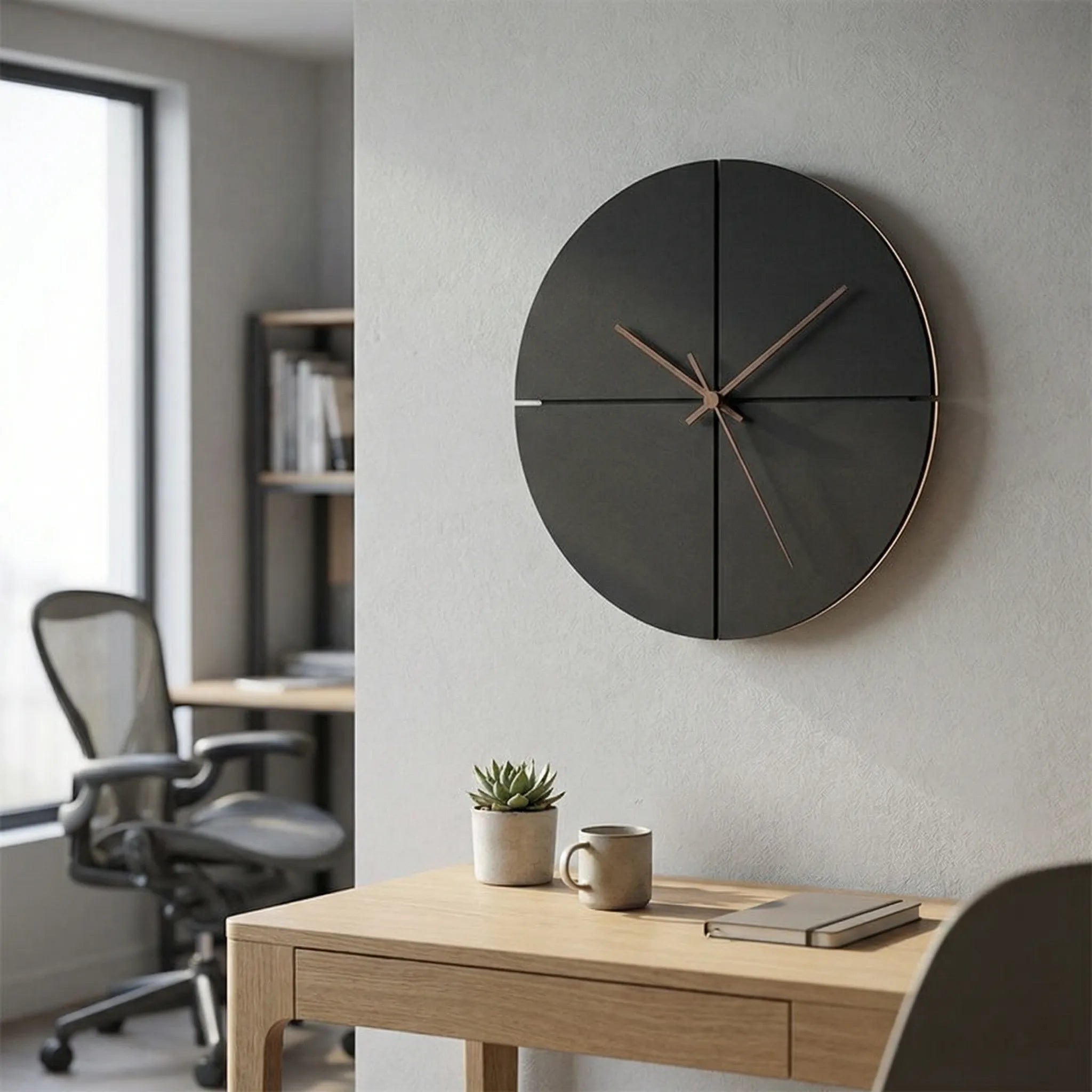 Minimalist Round Analog Wall Clock - Veltara