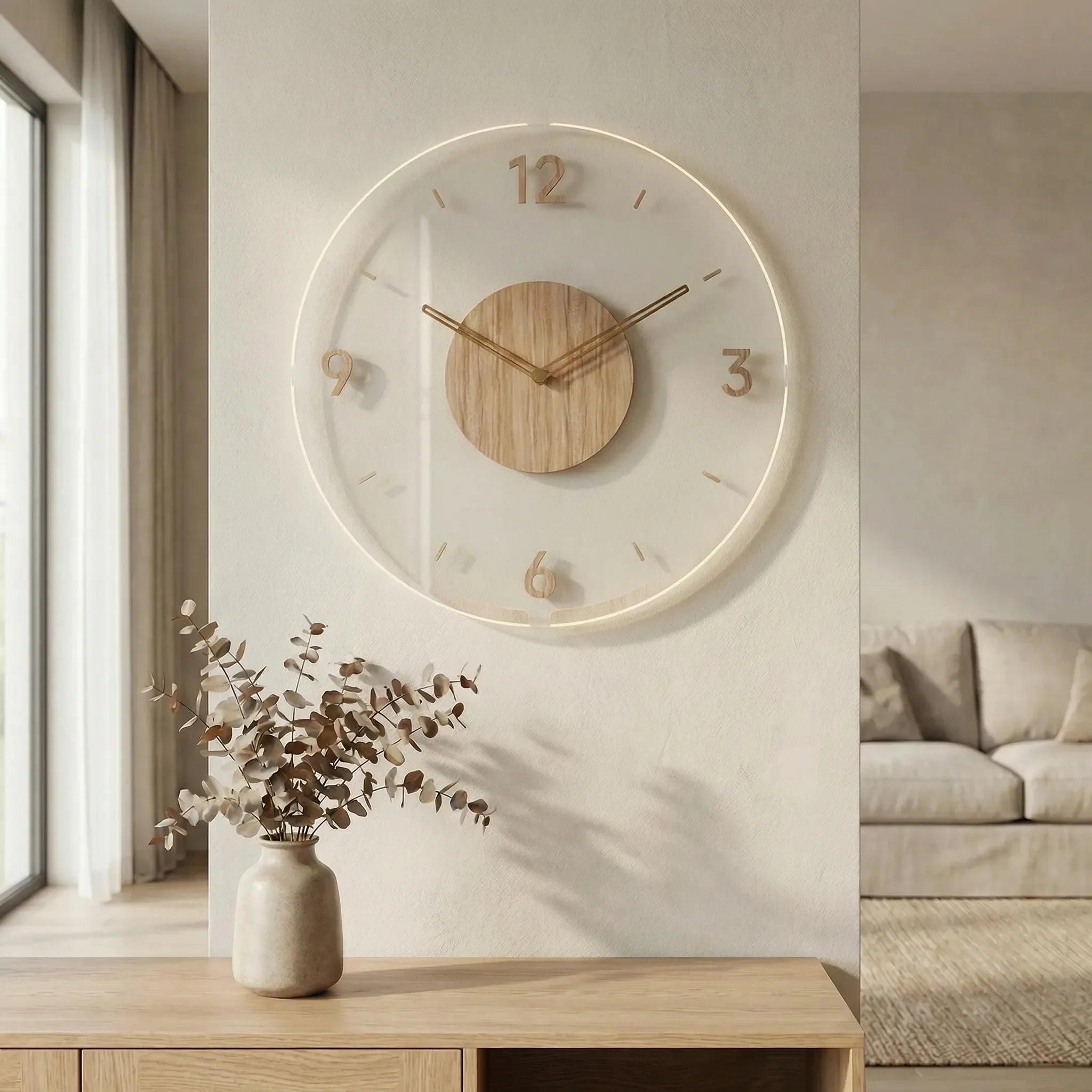 Minimalist Round Wall Clock - Nordrill