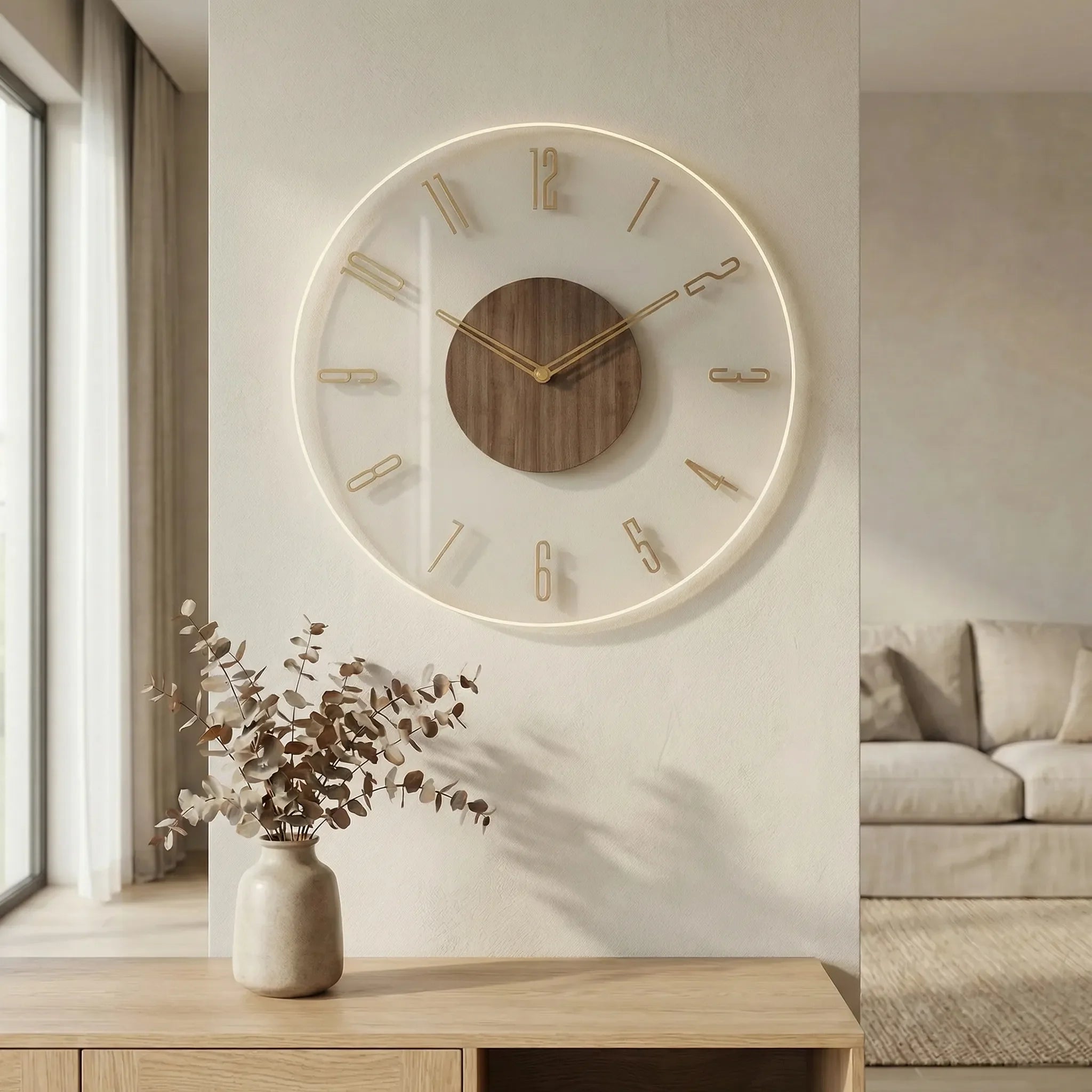 Minimalist Round Wall Clock - Nordrill