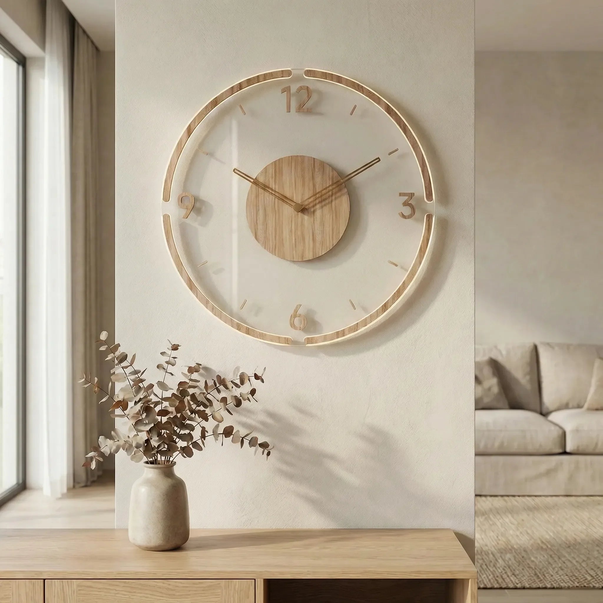 Minimalist Round Wall Clock - Nordrill